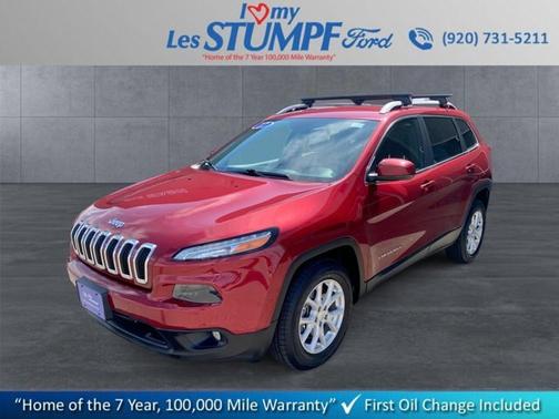 Red 2017 Jeep Cherokee LATITUDE