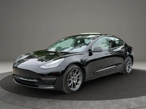 Solid Black 2021 Tesla Model 3 Standard Range Plus