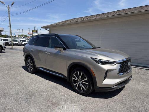 Warm Titanium/Black Obsidian 2023 INFINITI QX60 AUTOGRAPH