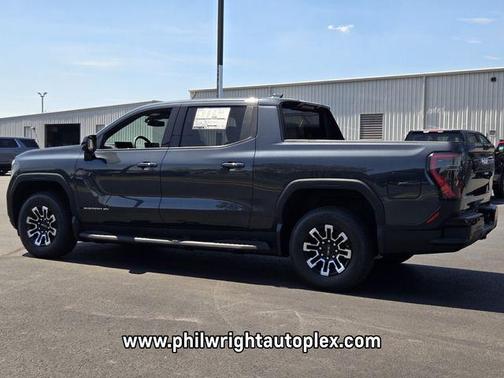 Deep Ocean Metallic 2026 GMC Sierra EV Standard Range Elevation