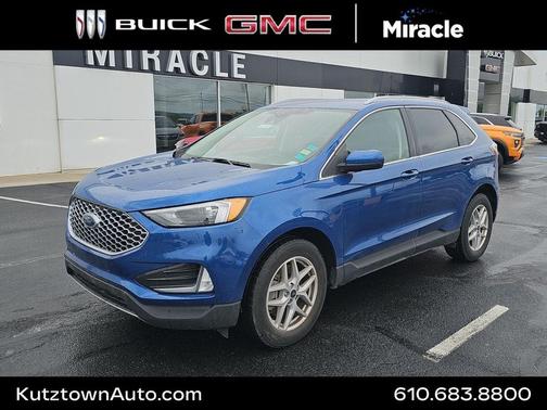 Atlas Blue Metallic 2023 Ford Edge SEL