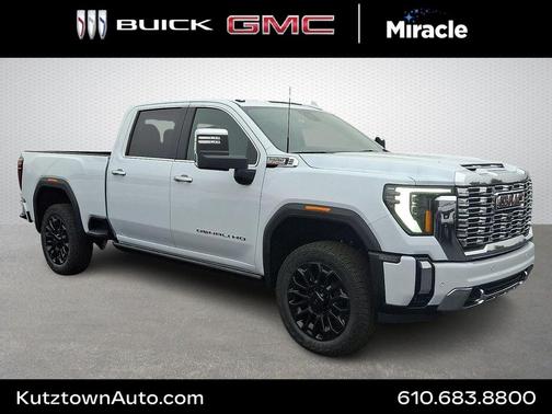 Glacier White Tricoat 2026 GMC Sierra 2500 Denali