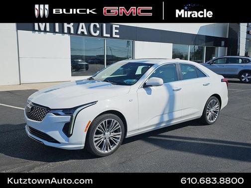 White 2023 Cadillac CT4 Premium Luxury