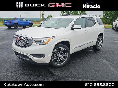 White Frost Tricoat 2018 GMC Acadia Denali