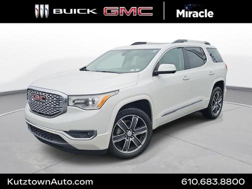 White Frost Tricoat 2018 GMC Acadia Denali