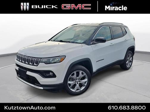 Bright White Clearcoat 2022 Jeep Compass Limited