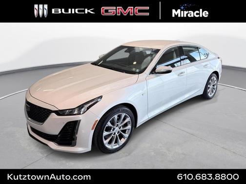 Crystal White Tricoat 2023 Cadillac CT5 Premium Luxury