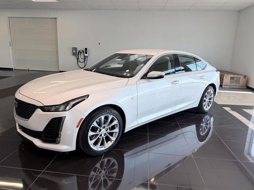 Crystal White Tricoat 2023 Cadillac CT5 Premium Luxury