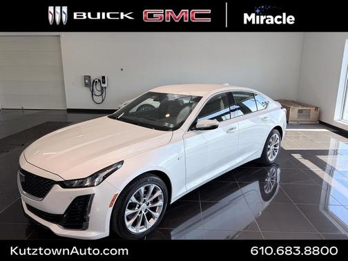 Crystal White Tricoat 2023 Cadillac CT5 Premium Luxury