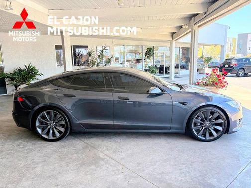 Titanium Metallic 2016 Tesla Model S 90D