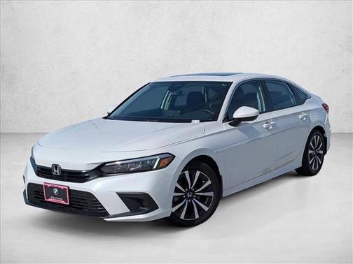 Platinum White Pearl 2024 Honda Civic EX