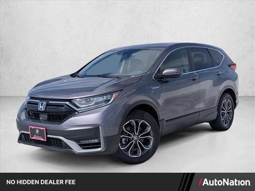 Silver/Gray 2021 Honda CR-V Hybrid EX