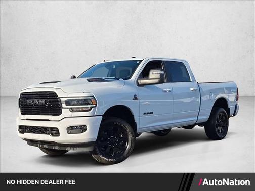 Bright White Clearcoat 2023 RAM 3500 Laramie Crew Cab 4x4 6'4' Box