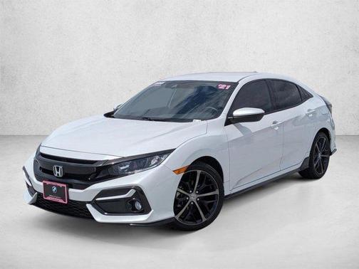 Platinum White Pearl 2021 Honda Civic Sport