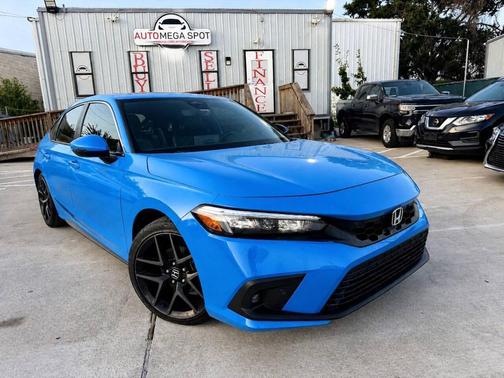 Boost Blue Pearl 2024 Honda Civic Sport Touring Hatchback