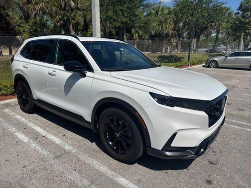 Platinum White Pearl 2024 Honda CR-V Hybrid Sport FWD