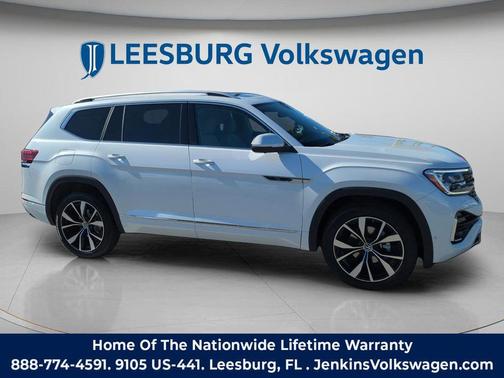 Opal White 2026 Volkswagen Atlas 2.0T SEL Premium R-Line 4MOTION
