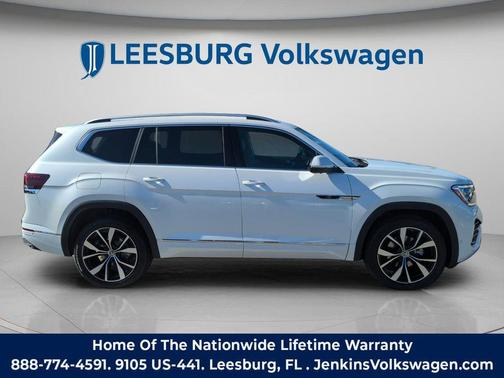 Opal White 2026 Volkswagen Atlas 2.0T SEL Premium R-Line 4MOTION
