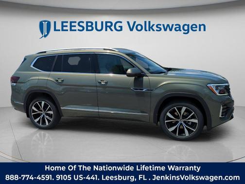 Avocado Green Pearl 2026 Volkswagen Atlas 2.0T SEL Premium R-Line 4MOTION