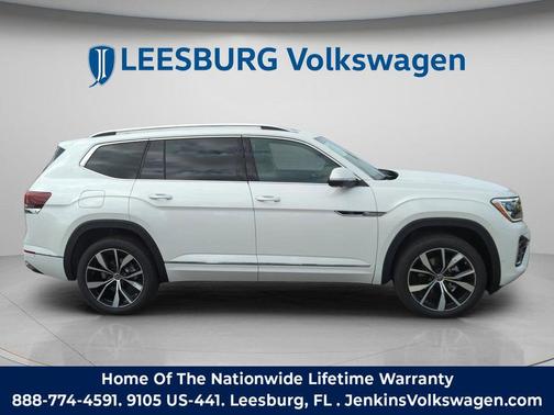 Opal White 2026 Volkswagen Atlas 2.0T SEL Premium R-Line 4MOTION