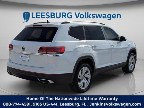 Pure White 2021 Volkswagen Atlas 2.0T SE w/Technology