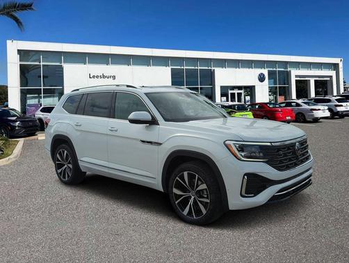 Opal White 2026 Volkswagen Atlas 2.0T SEL Premium R-Line 4MOTION
