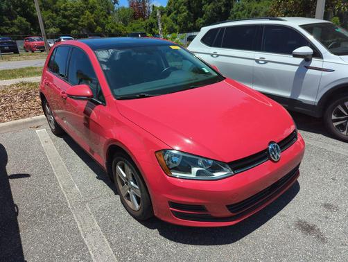 Tornado Red 2017 Volkswagen Golf TSI Wolfsburg Edition 4-Door