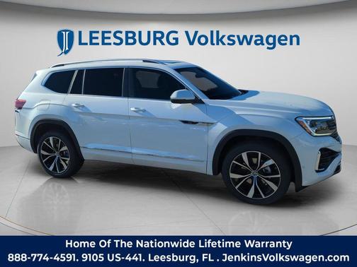 Opal White 2026 Volkswagen Atlas 2.0T SEL Premium R-Line 4MOTION