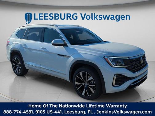 Opal White 2026 Volkswagen Atlas 2.0T SEL Premium R-Line 4MOTION
