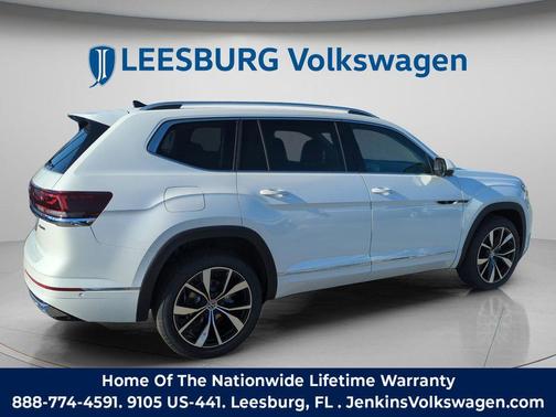 Opal White 2026 Volkswagen Atlas 2.0T SEL Premium R-Line 4MOTION