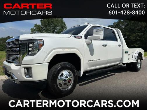 White Frost Tricoat 2020 GMC Sierra 3500 Denali