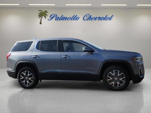 Satin Steel Metallic 2021 GMC Acadia SLE