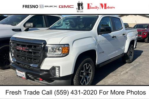 Summit White 2022 GMC Canyon AT4 w/Leather