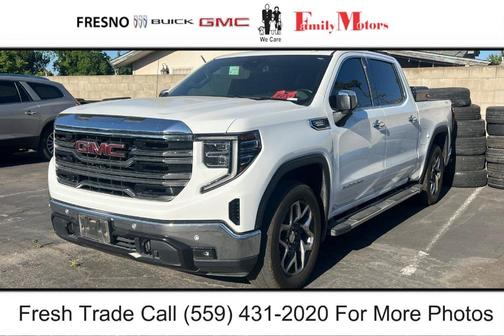 Summit White 2024 GMC Sierra 1500 SLT