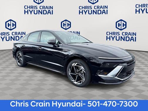 Black 2026 Hyundai SONATA SEL Sport