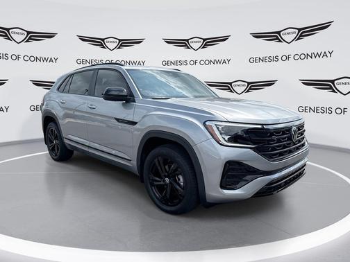 Silver Mist Metallic 2025 Volkswagen Atlas Cross Sport 2.0T SEL R-Line Black