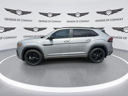 Silver Mist Metallic 2025 Volkswagen Atlas Cross Sport 2.0T SEL R-Line Black