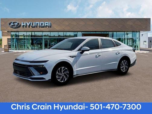 White 2026 Hyundai SONATA Hybrid Blue