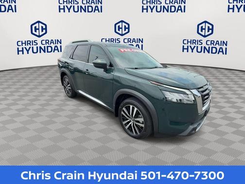 Obsidian Green 2024 Nissan Pathfinder Platinum