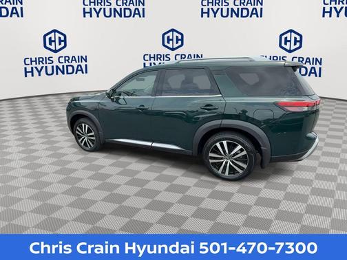 Obsidian Green 2024 Nissan Pathfinder Platinum