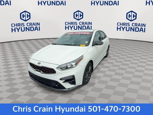 Clear White 2020 Kia Forte GT-Line