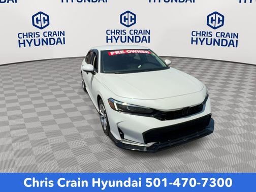 Platinum White Pearl 2025 Honda Civic LX