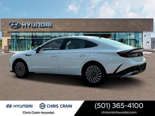 White Pearl 2025 Hyundai SONATA Hybrid SEL