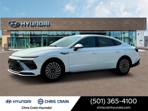 White Pearl 2025 Hyundai SONATA Hybrid SEL