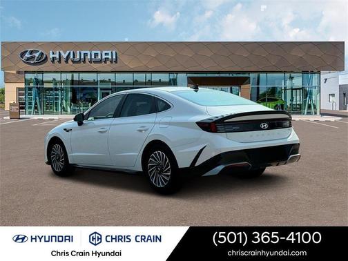 White Pearl 2025 Hyundai SONATA Hybrid SEL