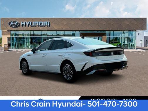 White Pearl 2025 Hyundai SONATA Hybrid SEL
