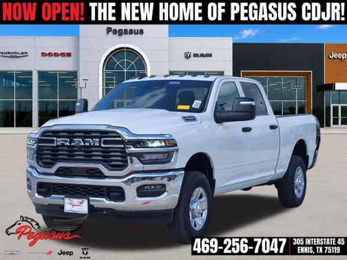 Bright White Clearcoat 2026 RAM 2500 Tradesman Crew Cab 4x4 6'4' Box