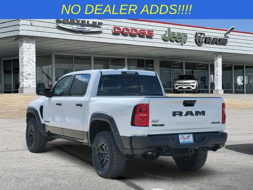 Bright White Clearcoat 2026 RAM 1500 RHO Crew Cab 4x4 5'7' Box