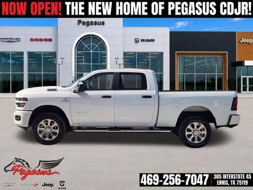 Bright White Clearcoat 2026 RAM 2500 Lone Star Crew Cab 4x4 6'4' Box