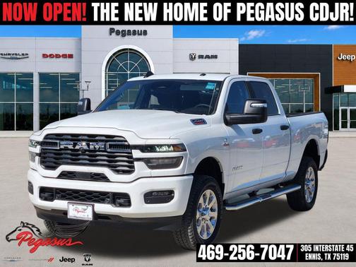 Bright White Clearcoat 2026 RAM 2500 Lone Star Crew Cab 4x4 6'4' Box